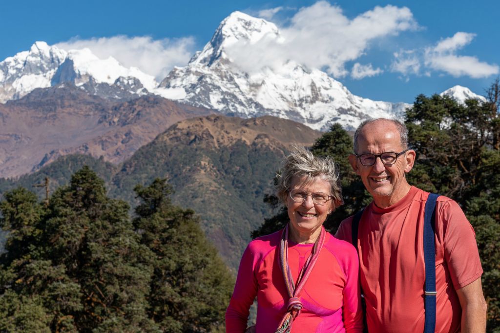 Derrière nous l'Annapurna Sud